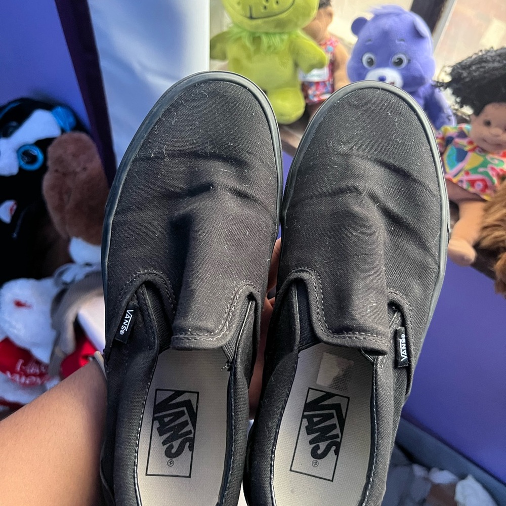 Black Slip-On Vans